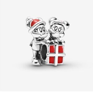 Pandora Christmas Mickey and Minnie Mouse Charm